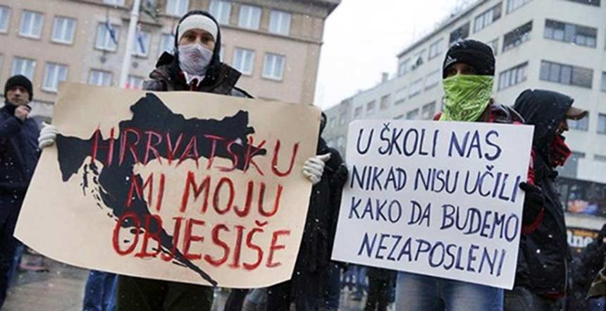 U Hrvatskoj su proteklih godina organizirani spontane prosvjedi, s manje ili više učinka