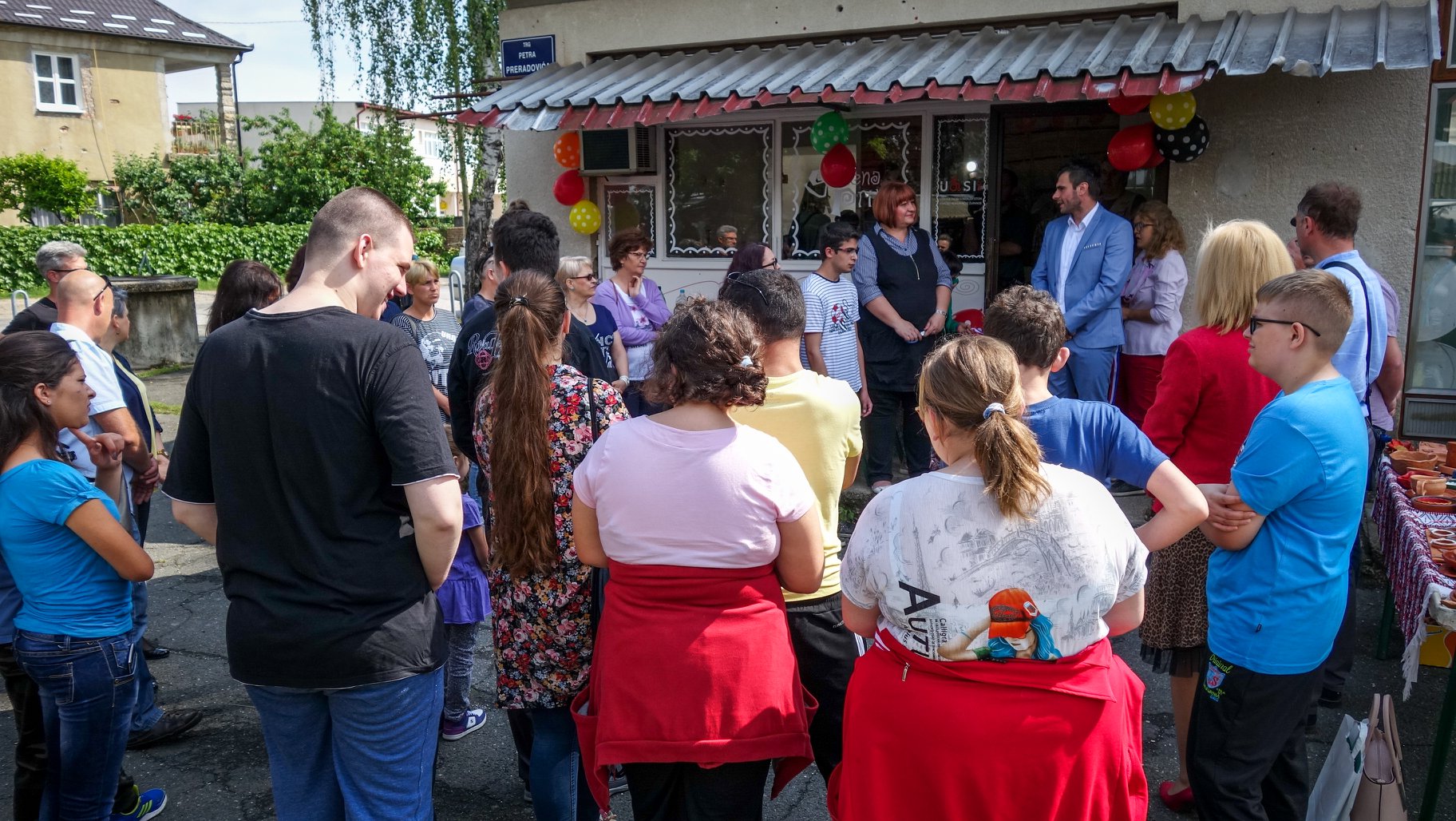 Otvorenje prostora na gradskoj tržnici u Petrinji
